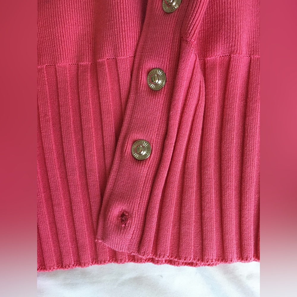 Vintage Wayne Rogers gorg pink silk sweater with real fox fur removable collar. - Picture 16 of 16